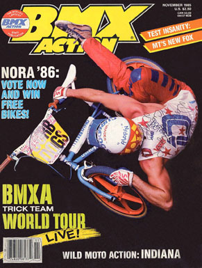 BMX Action November 1985 Cover (signed)